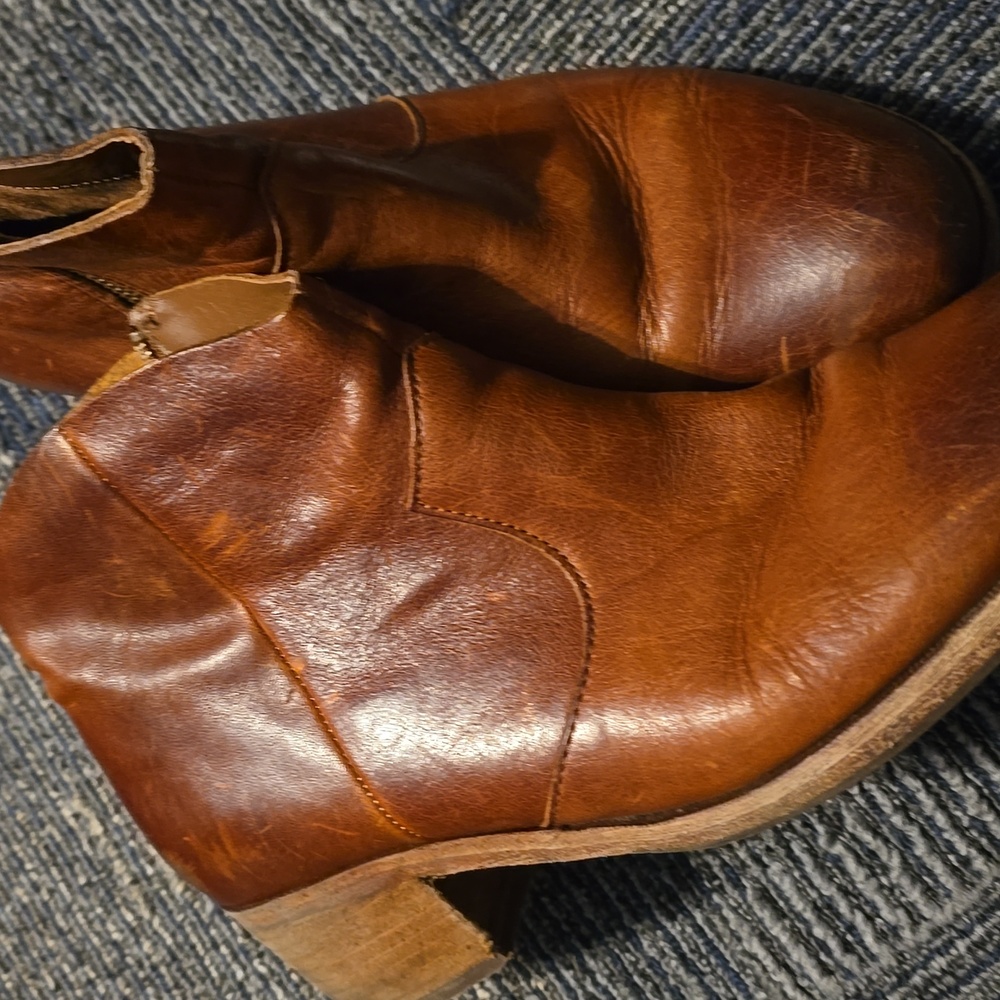 Womens SZ 10 Brown Leather Ankle Boots KORK EASE SZ 10 BOOTS GORGEOUS